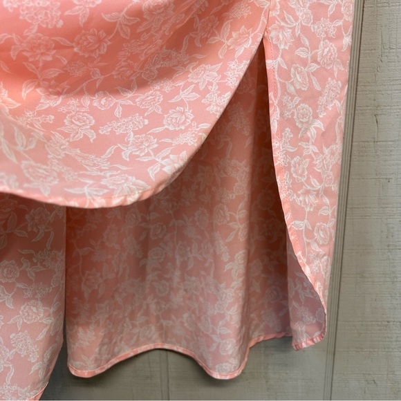 Vintage Natori Slip Dress Nightgown Size M Floral Lace Stretch Coquette Pink - Picture 5 of 11